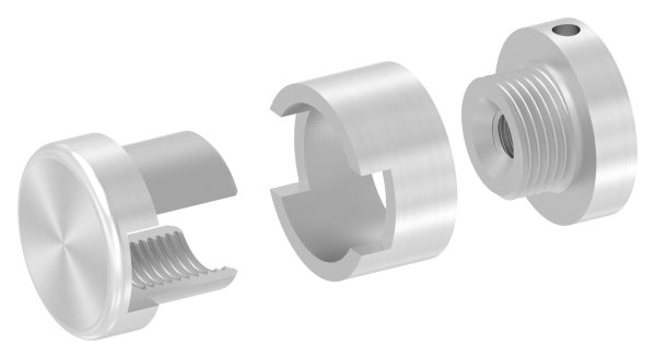 Support de base Brenk pour barres 12 x 12mm, ALU