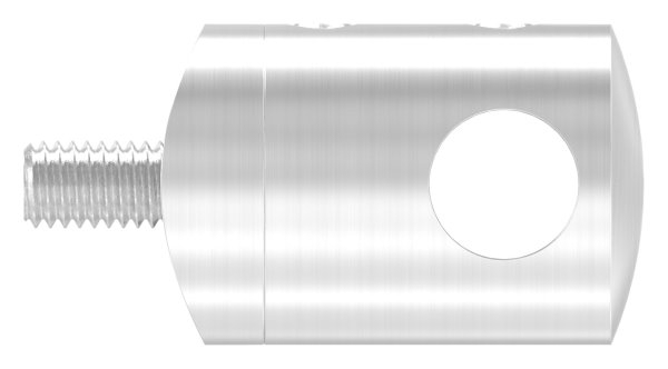 Support de barre transversale Ø 22 mm | connexion : 42,4 mm | avec trou : 10,2 mm | V2A