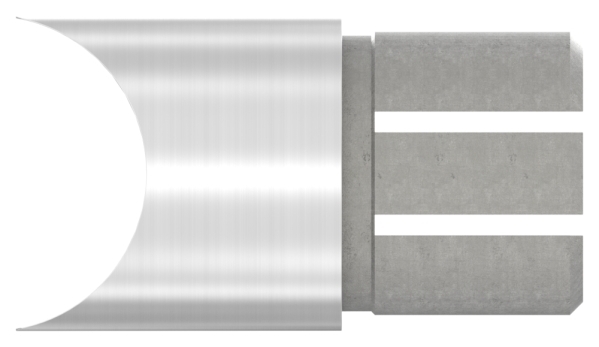 Pièce de raccordement 90° pour tube rond Ø 48.3x2.6 mm V2A