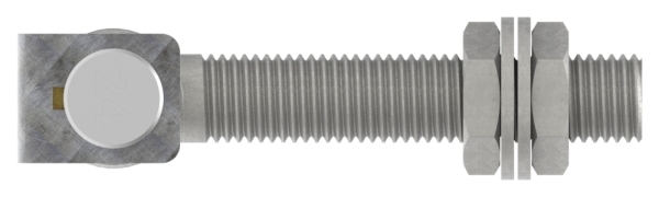 Charnière de portail M24 | réglable | acier (brut) S235JR