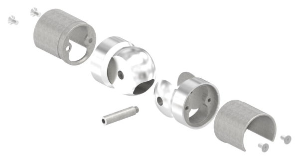 Gelenkverbinder V2A fuer Ø 42-4 mm Rohr 120-180°-88-11LED-NU-60312.240