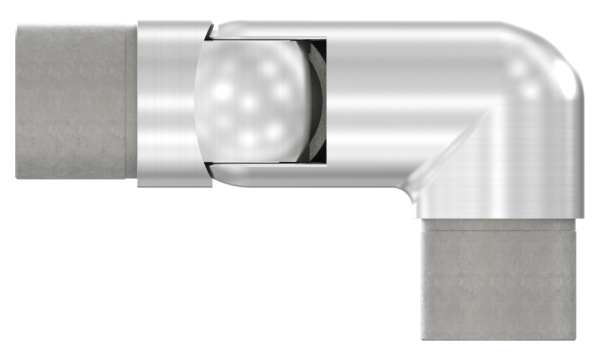 Pièce d'articulation droite, pour tube 42,4 x 2,0mm, V2A