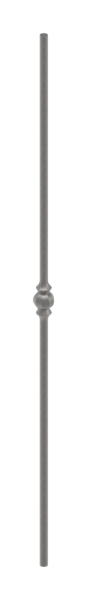 barre intermédiaire | longueur : 900 mm | matériau : 14 mm | rond, martelé | acier S235JR, brut