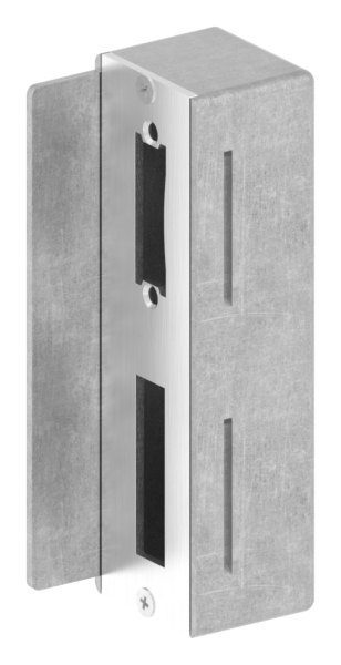 Gegenkasten Stahl S235 fuer 50 mm Schlosskasten- V2A Schliessblech- anschweissbar-30-3377.8
