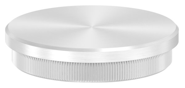 Bouchon plat pour Ø 60,3x2,6 mm V2A matériau plein