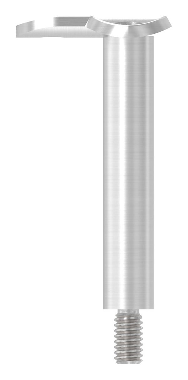 Edelstahl Traegerstift Ø 14 mmmit Halteplatte 90° Anschluss- Ø 42-4 mm - Aussengewinde M8 - V2A-11-3835.4