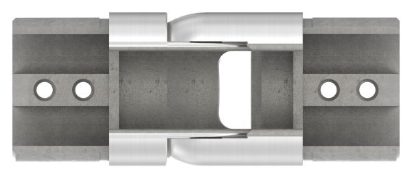Connecteur flexible | vers le haut 25-55° | pour tube rainuré Ø 48.3 mm | V2A