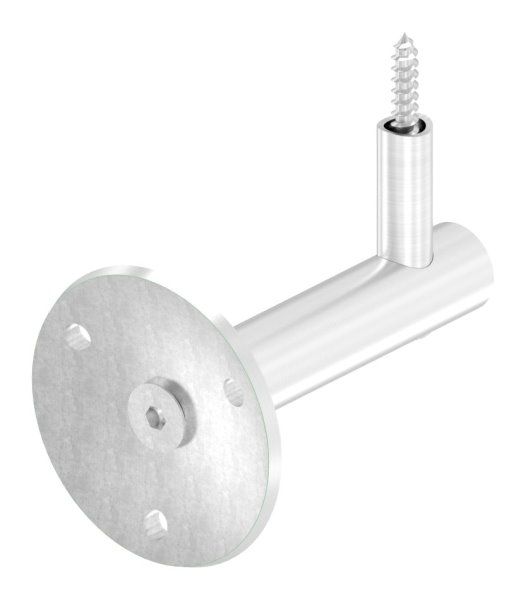 Handlaufhalter mit Ronde 70x5 mm und Holzschraube M6 V2A-11-2041.4