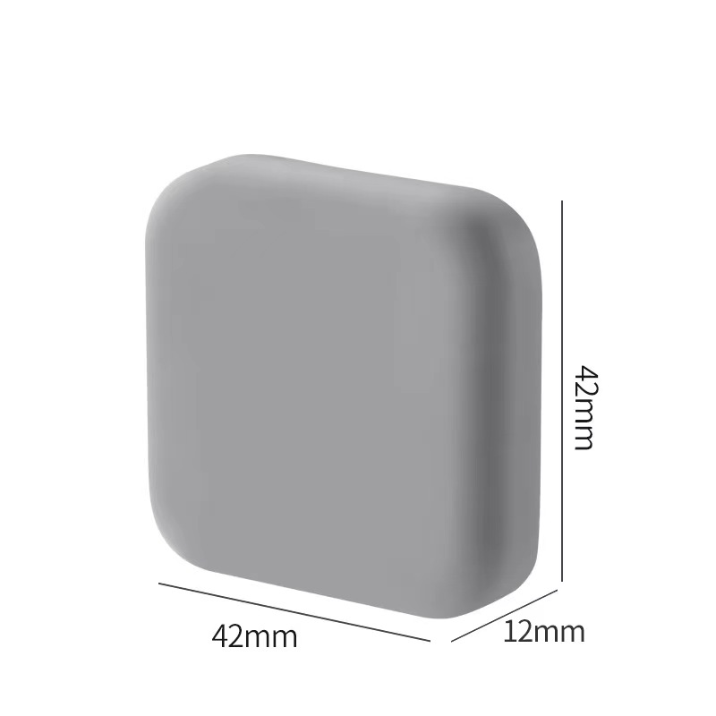 Anschlagpuffer Kunststoff 42 x 42 x 12 mm selbstklebend grau-89-11D8DKG-A.4