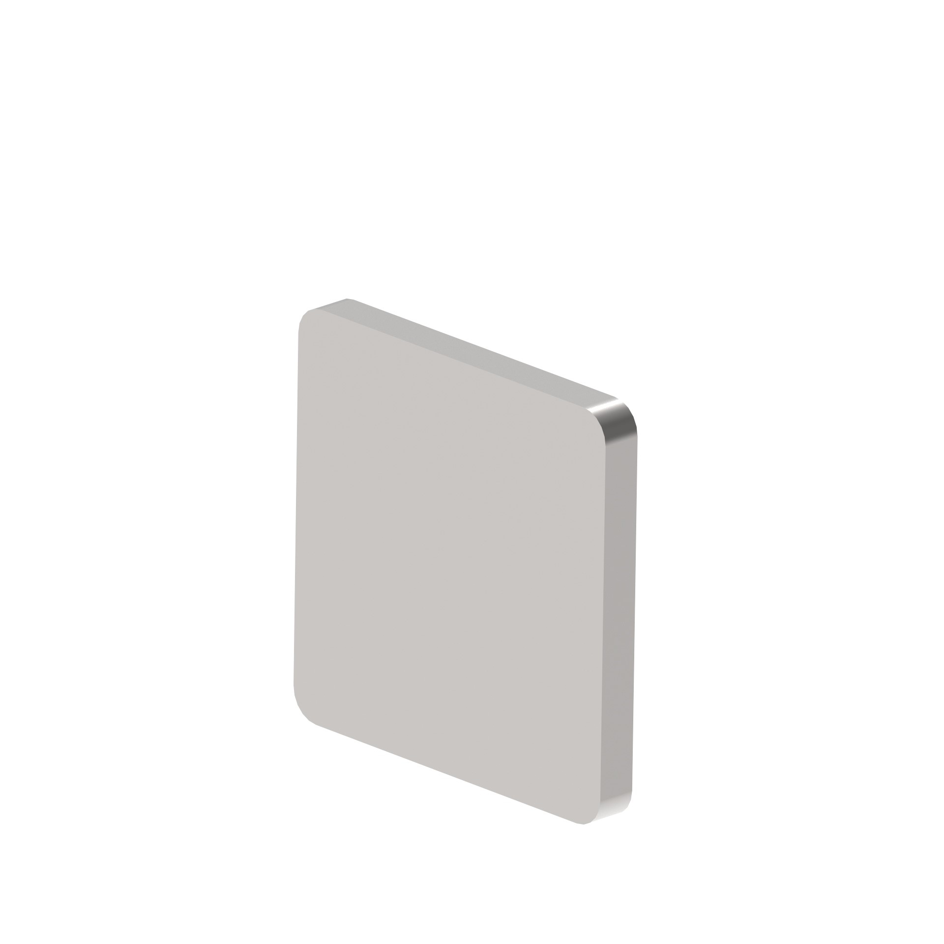 Endkappe Edelstahl AISI 304 fuer Vierkantrohr 40x40x2 mm Flansch geschliffen-89-11A1734040-A.4