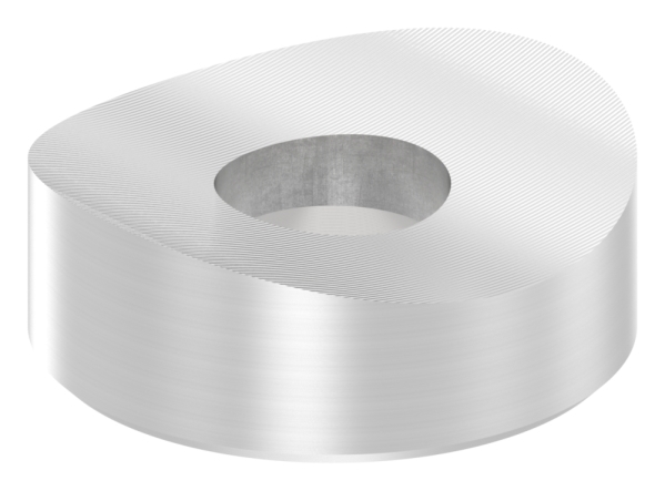 Pièce de compensation pour tube 48.3mm, Ø 18mm, avec fraisage 7mm, V2A