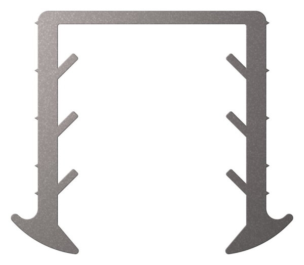 Keildichtung EPDM fuer Glas 24-76–25-52 mm- Nut 34x34 mm- L = 6000 mm-88-1160374-GU.6M