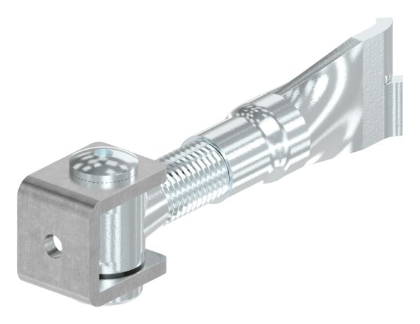 Charnière de portail M20 | réglable | à encastrer | acier (brut) S235JR