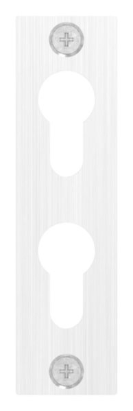Zylinderrosette fuer zwei Profilzylinder- 32x120x6mm- V2A-88-1116063.240