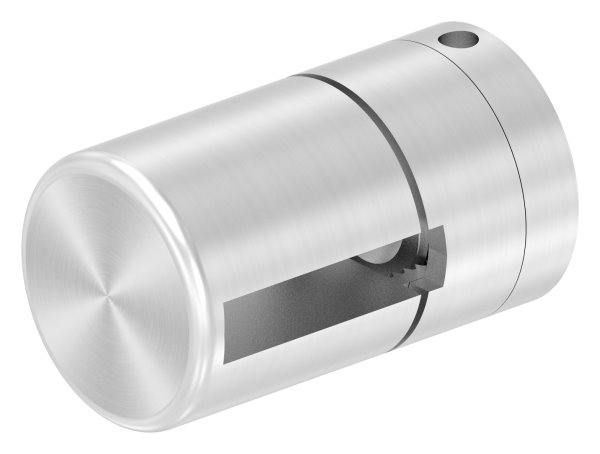 BRENK-fix® Grundhalter fuer Flachstaebe 30 x 6mm- ALU-88-11BR-F306M8.ALU