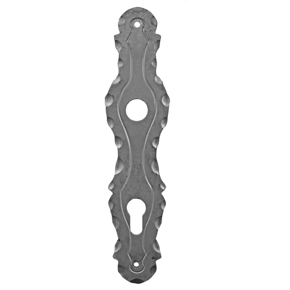 Schlossplatte Stahl 260x60 mm Staerke 3 mm Axialabstand 90 mm Dekoriert-89-11D15590-A.4