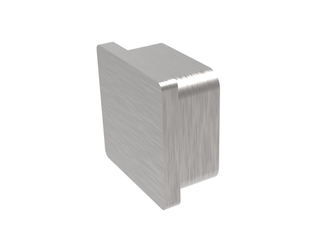 Capuchon d'insertion pour collage | pour tube : 50x50x2 mm | V2A