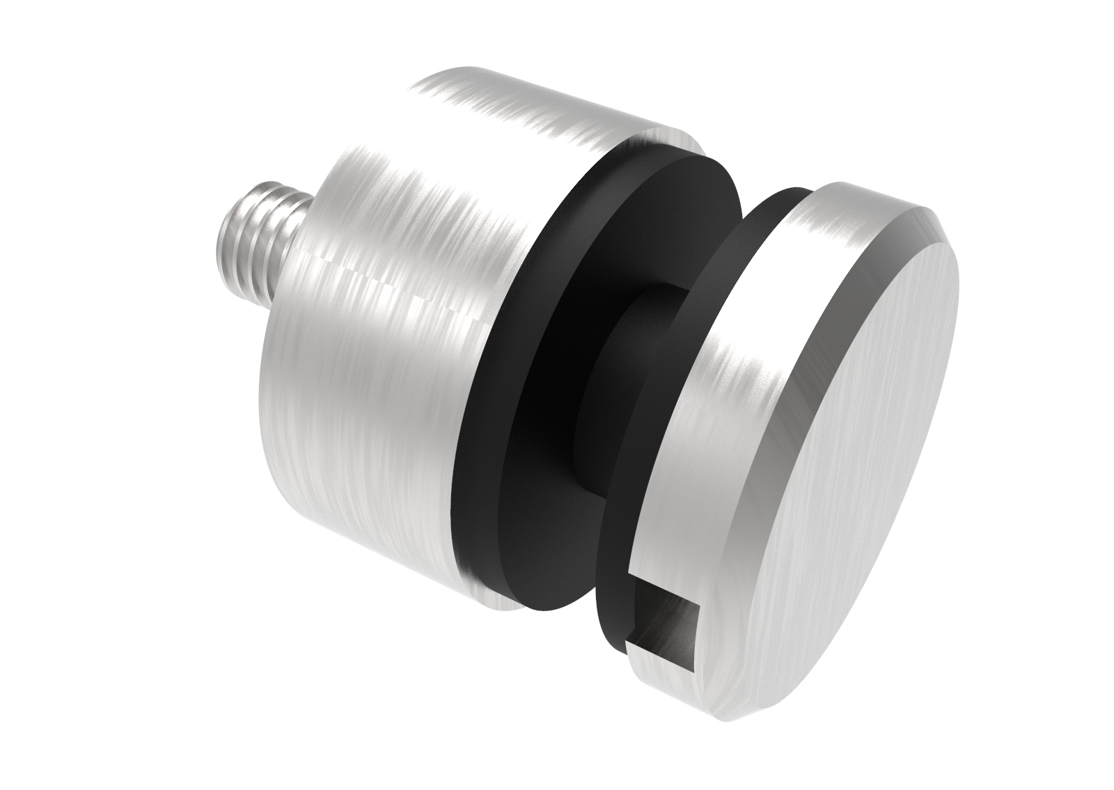 Glaspunkthalter Ø 30 mm- V2A- poliert- Anschluss- Flach-10-5000-A.4