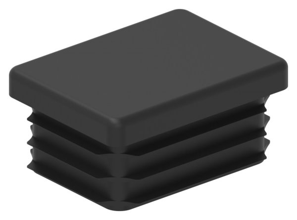 Bouchon en plastique pour tube rectangulaire 40x30mm