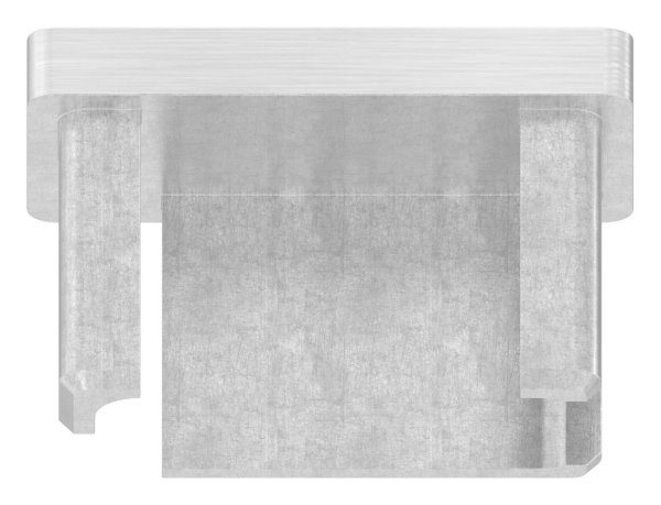 Capuchon d'insertion V4A pour collage pour tube 40x20x2,0 mm