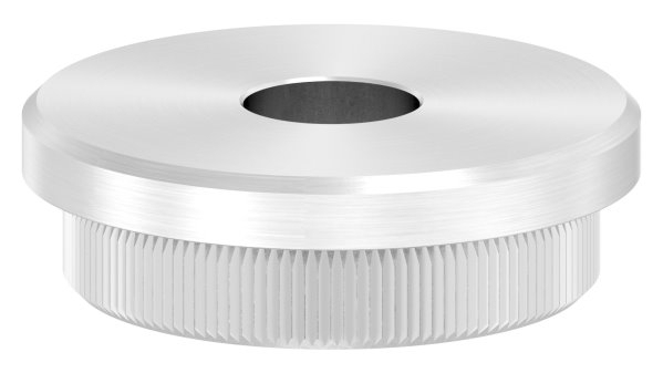 Bouchon plat V2A en matériau plein pour Ø 42,4x3,0 mm avec trou 12,1 mm Bouchon plat V2A en matériau plein pour Ø 42,4x3,0 mm avec trou 12,1 mm