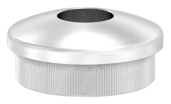 Rohrstopfen fuer Ø 33-7x2-0 mm leicht gewoelbt zum Einschlagen mit Bohrung 12-1 mm V2A-11-5080.4