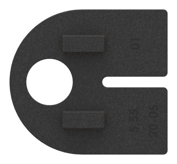 Caoutchouc pour mod. 12, pour tôle 5mm