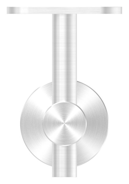 Handlaufhalter fuer Glas mit Halteplatte fuer flachen Anschluss V2A-11-2060.4