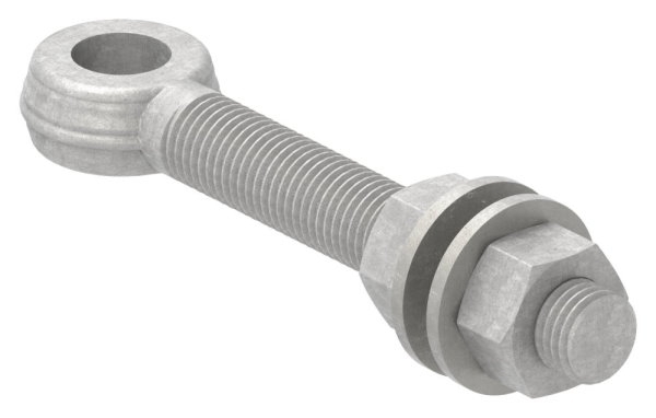 Charnière M16 | Boulon à oeil | Acier (brut) S235JR