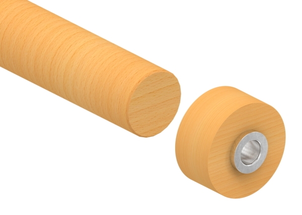 Bohrlehre fuer Holzhandlauf Ø 42-4mm fuer Duebel Ø 15mm-88-11H-BL42.15