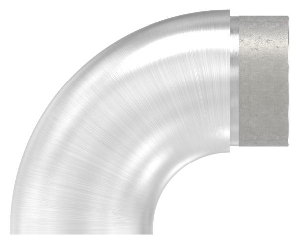 Embout 90° plat, pour tube rond Ø 48.3x2.0 mm V2A