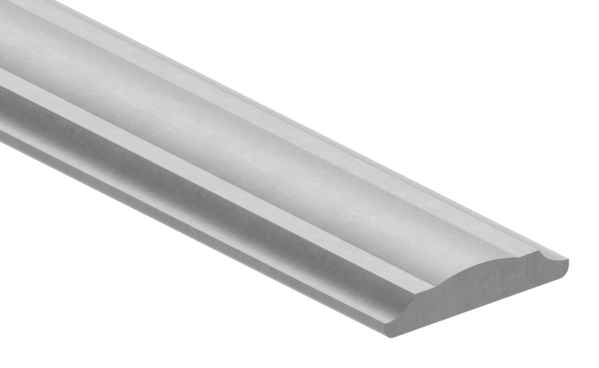 Main courante | 40x12 mm | Longueur : 3000 mm | Demi-ronde | Acier (brut) S235JR