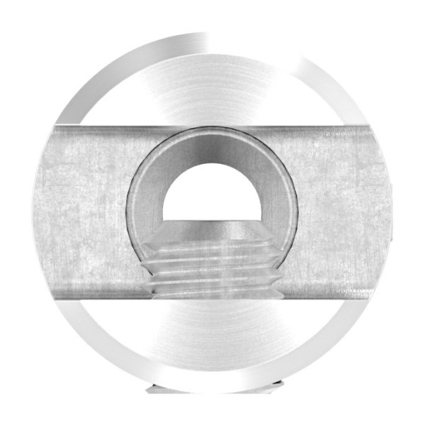 Querstab-Plattenhalter V2A Edelstahl Ø 25 mm – Anschluss FLACH inkl- Schrauben-11-1660.4