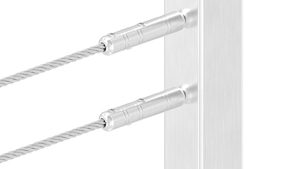 Gewindeterminal zur Selbstmontage - Fuer Seil- Ø 4 mm - mit Aussengewinde - V2A-11-2805.4