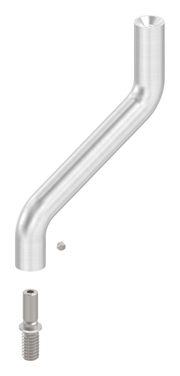 Support Ø 14mm, 2x 30° coudé, V2A