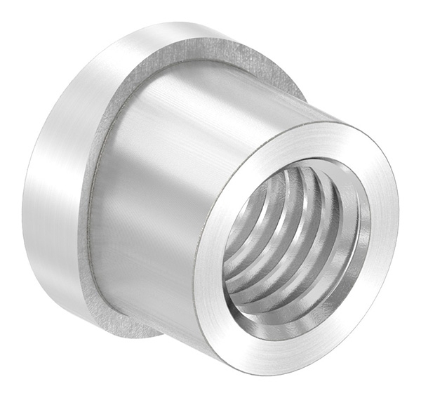 Manchon à souder pour charnière de porte M12 / 42,4mm