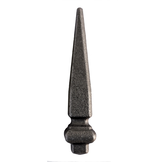 Zaunspitze Stahl geschmiedet Ø 143 mm fuer 16×16 mm Vierkant roh-89-11E2175142-A.4
