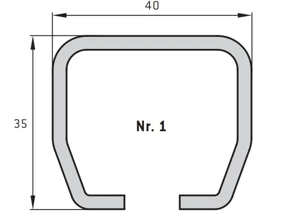 Ferrure pour portail coulissant 1 | Poids par vantail jusqu'à 200 kg