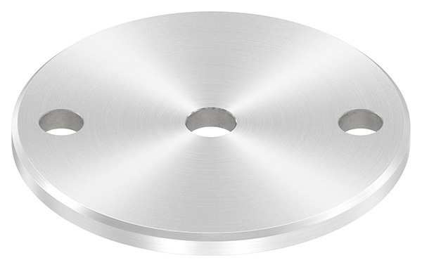Plaque d'ancrage Ø 100 x 6 mm avec trou de centrage : Ø 12,5 mm | V2A