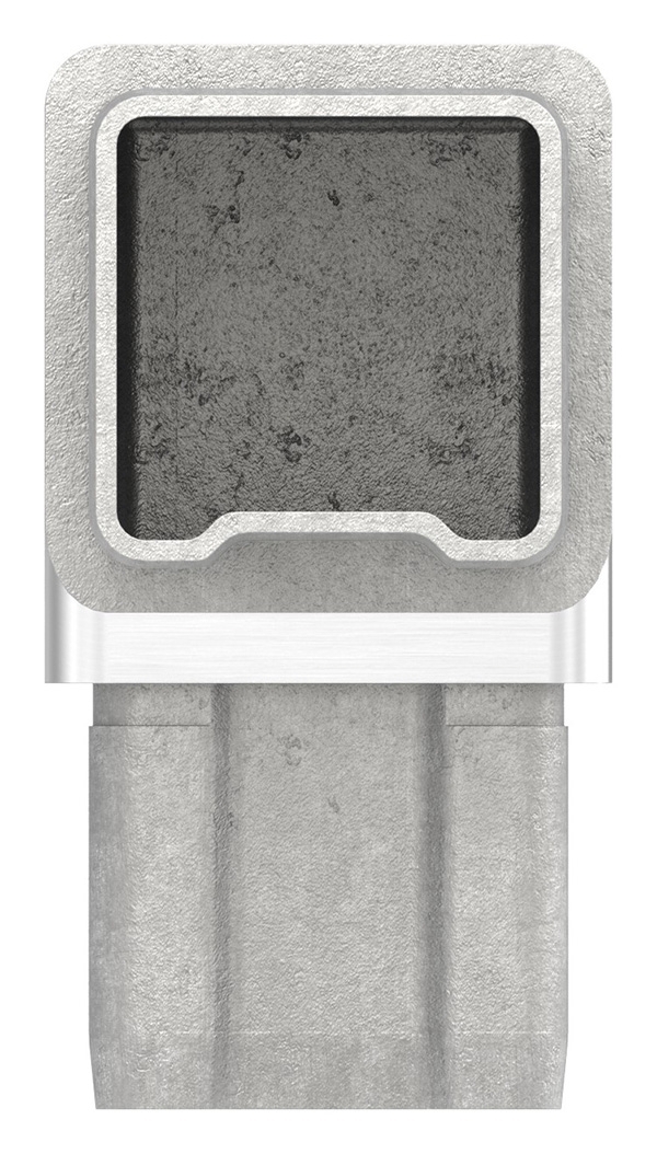 Connecteur 90° pour tube 40x40x3mm, V4A