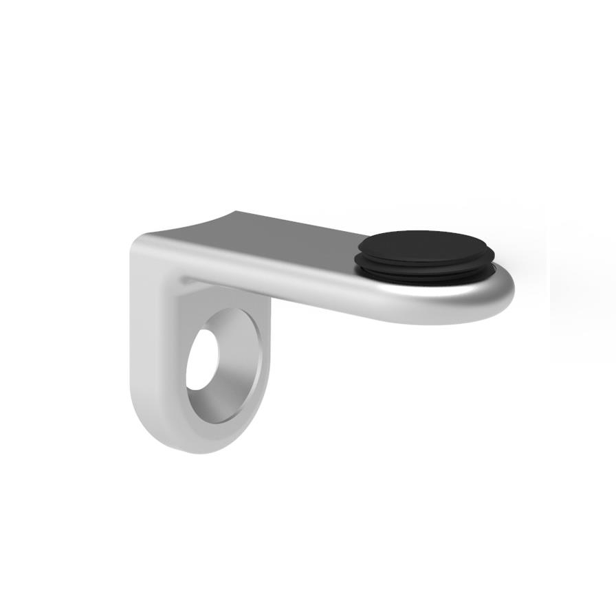 Glasstopper Edelstahl AISI 304 fuer Pfosten Ø 42-4 mm geschliffen-89-11A1003042-A.4