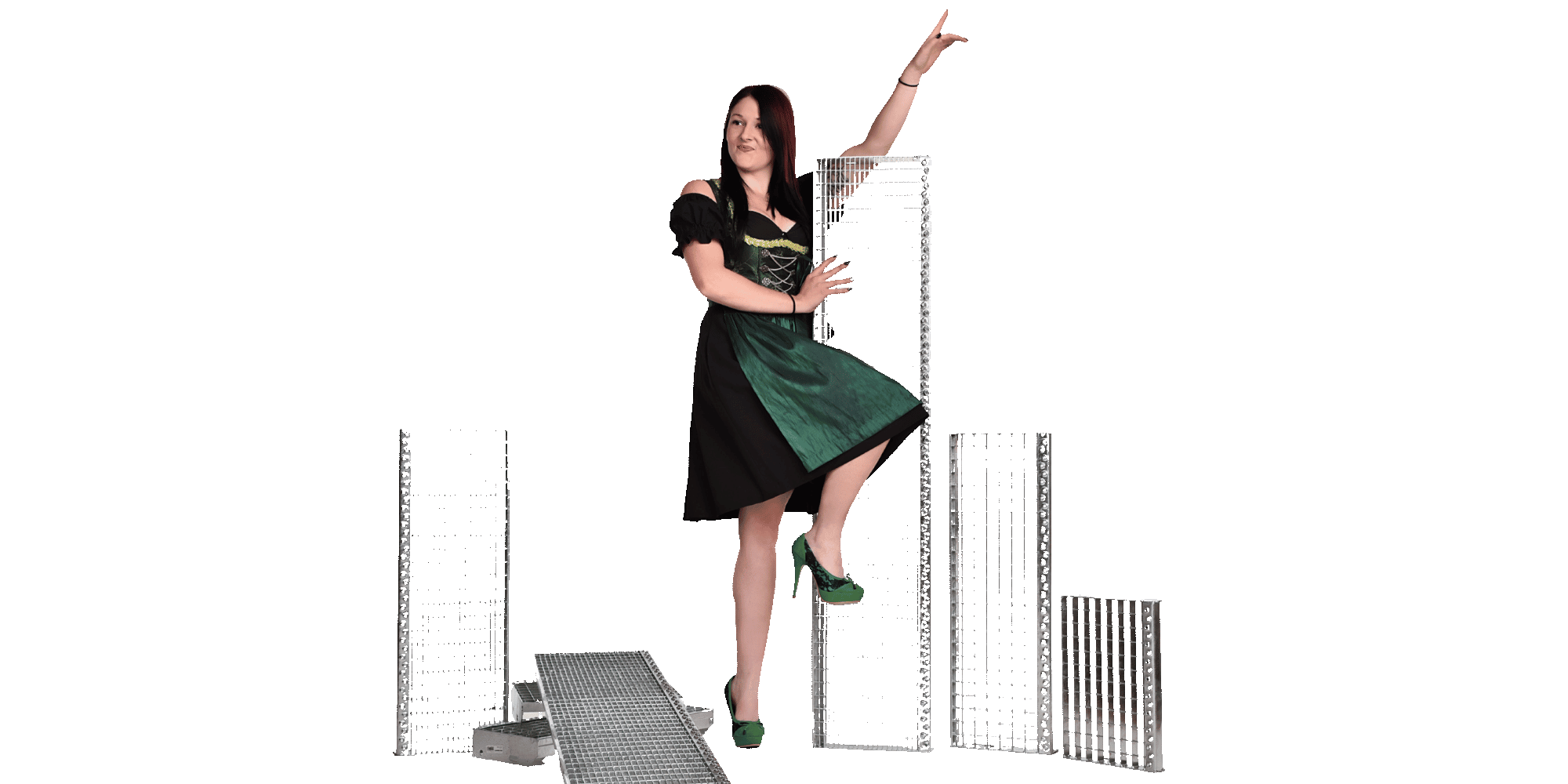 Gitterroststufe 1200 x 270 MW 30-30 TS 40-2 Rutschhemmung R10-24-1202730402.7