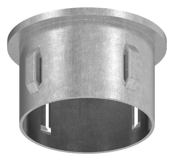 Bouchon en acier plat | avec M8 | pour tube rond Ø 48.3x1.8-2.2 mm | acier S235JR, brut