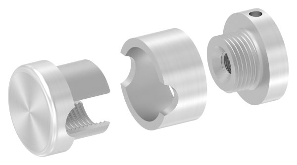 BRENK-fix® Grundhalter fuer Staebe Ø 10mm- V2A-88-11BR-R10M8.V2A