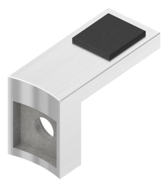 Halteboden fuer Glas Anschluss Ø 60-3 mm - Edelstahl V2A-10-5308-4-2.10