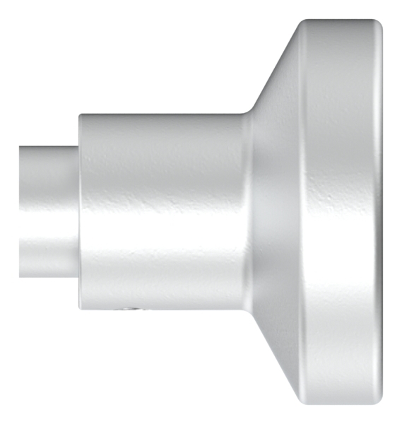 Alu-Tuerknopf gerade Ø 60 mm-12-3021.6