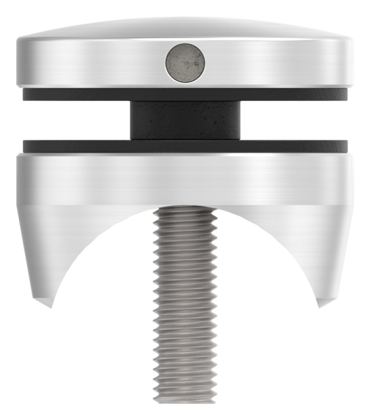 Glaspunkthalter Ø 52 mm- V4A- Anschluss- Rohr Ø 42-4 mm-10-5142.1