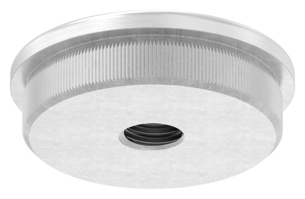 Einsteckkappe V2A fuer Rohr Ø 42-4 mm x 2-0 mm mit M10 Gewinde- gewoelbt-11-5063M10.4