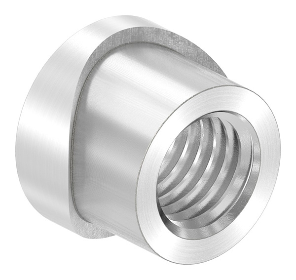 Manchon à souder pour charnière de porte M12 / 26,9mm