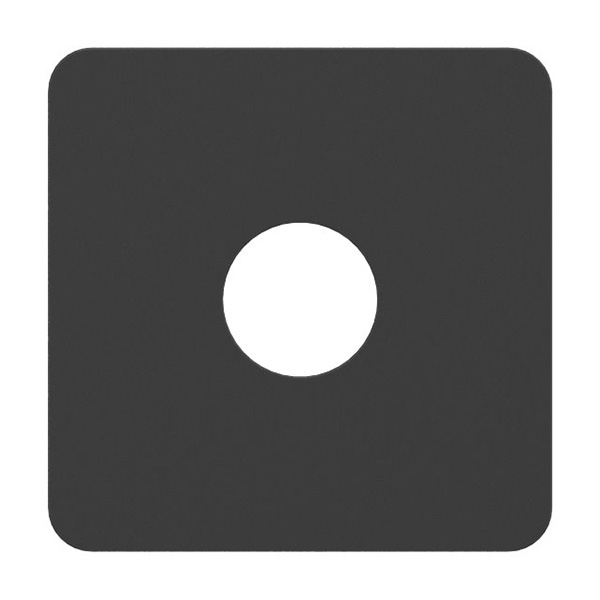 1 paire de plaques en plastique pour support de tôle Ø 25 mm